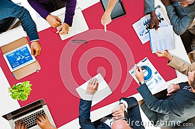 Group Of Business Discussion Cooperation Strategy Concept Stock Photo