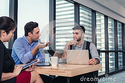 Group of Business People Team are Meeting Discussing and Presentation Together Their Project in Conference Room. Professional Stock Photo