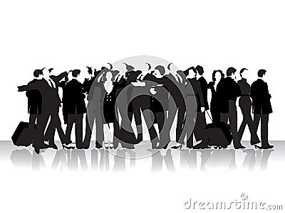 Group of business peoples Vector Illustration