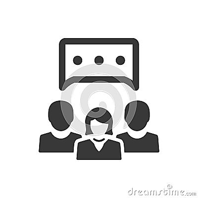 Group chatting icon Vector Illustration