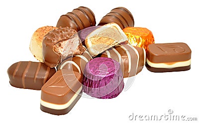 Group Of Chocolates Stock Photo