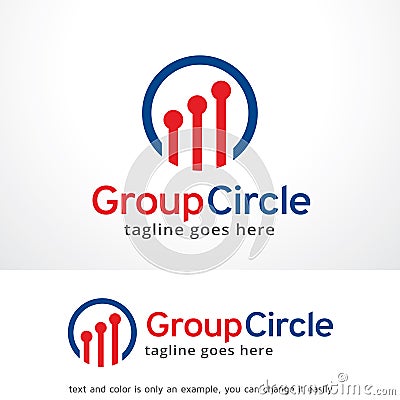 Group Circle Logo Template Design Vector, Emblem, Design Concept, Creative Symbol, Icon Vector Illustration