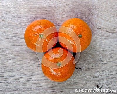 Group tangerines Stock Photo