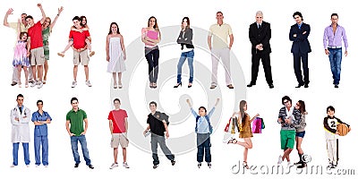Group of different people Stock Photo