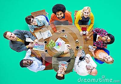 Group of Diverse Designers Having a Meeting Concept Stock Photo