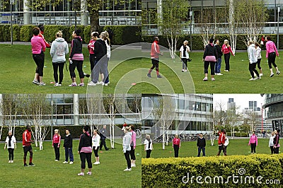 Group dynamics sequence Editorial Stock Photo