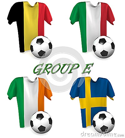 Group E European Football 2016 Editorial Stock Photo