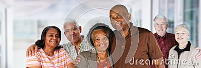 Group of Elderly Couples Stock Photo