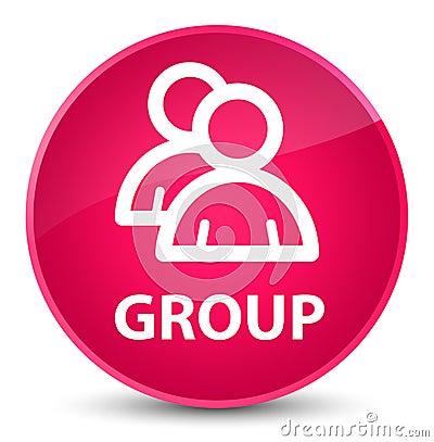 Group elegant pink round button Cartoon Illustration