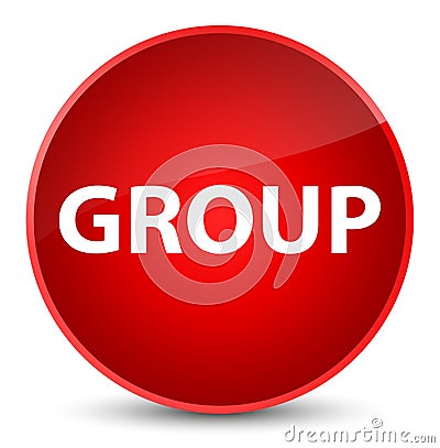 Group elegant red round button Cartoon Illustration