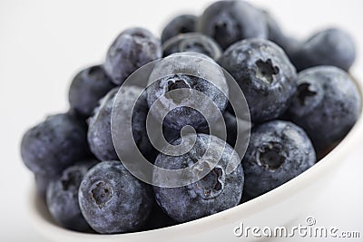 Group of fresh juicy blueberries Stock Photo