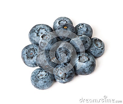 Group of fresh juisy blueberries Stock Photo