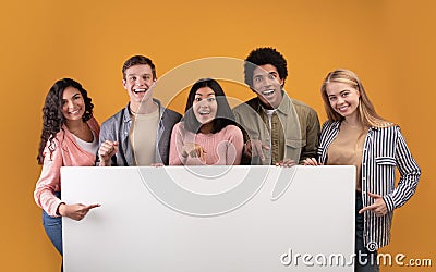 Group of friends laughing, sharing good and positive mood Stock Photo