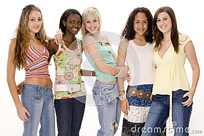 Group Fun Stock Photo