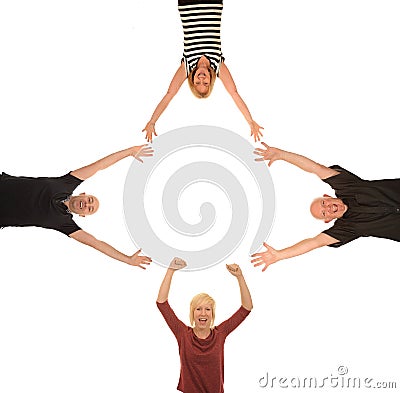 Group of happy people Stock Photo