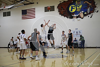 High School Basketball Game Editorial Stock Photo