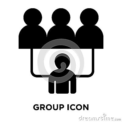 Group icon vector isolated on white background, logo concept of Vector Illustration