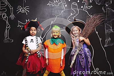 Halloween party for kids Stock Photo