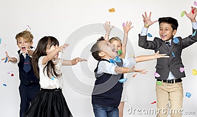 Group of Kids Party Event Festive Celebration Stock Photo