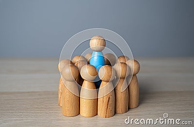 Group leader. Promising candidate. Designate an employee for higher post. Stock Photo