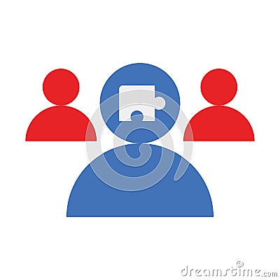 Group, leader Vector Icon which can easily modify or edit Vector Illustration