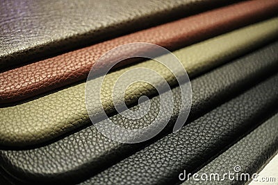 Group of leather Maps for magicians Stock Photo