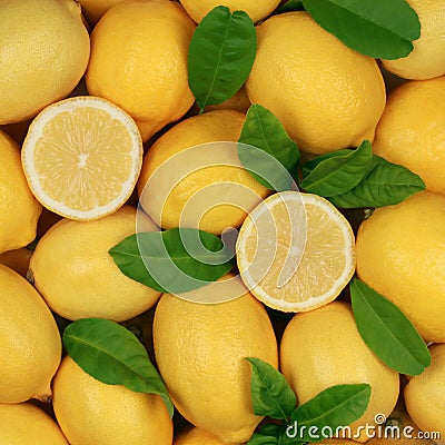 Group of lemons Stock Photo