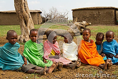 A group of lovely kenyan children Editorial Stock Photo