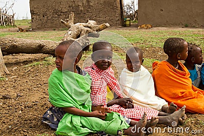 A group of lovely kenyan children Editorial Stock Photo