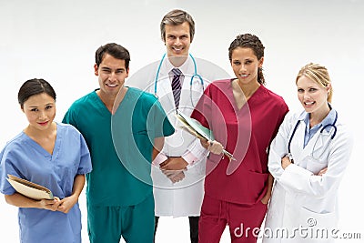 Group of medical professionals Stock Photo