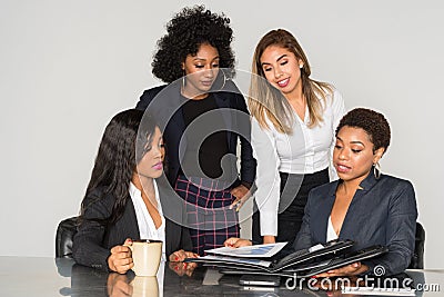 Group Of Minority Businesswomen Stock Photo