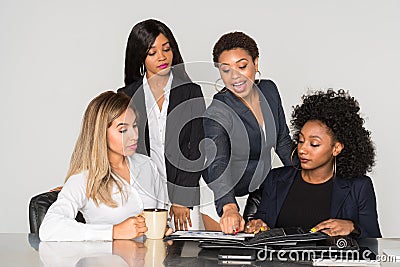 Group Of Minority Businesswomen Stock Photo