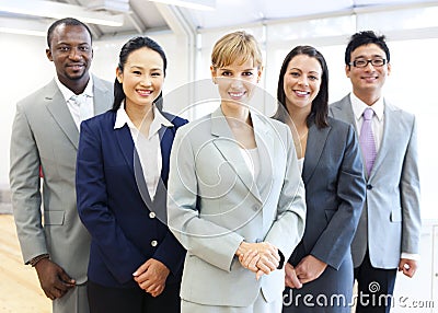 Group of multiethnic business people Stock Photo