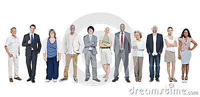 Group of Multiethnic Diverse Business People Stock Photo