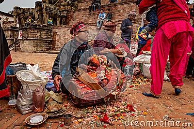 Group of nepalese musicians Editorial Stock Photo