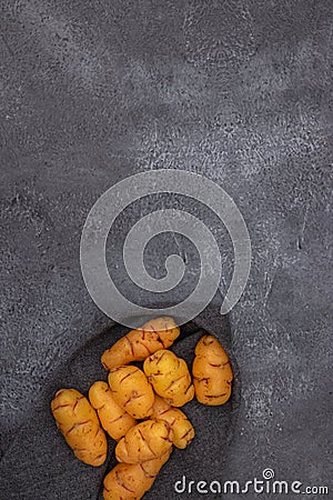 Group of ollucos, tuber used in Peruvian cuisine Stock Photo