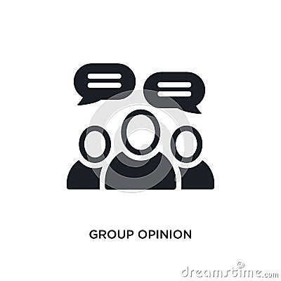 group opinion isolated icon. simple element illustration from general-1 concept icons. group opinion editable logo sign symbol Vector Illustration