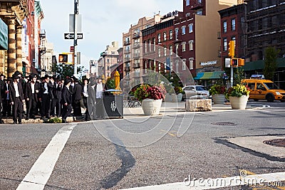 Group of orthodox hasidim jews Editorial Stock Photo