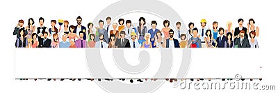 Group people banner Vector Illustration