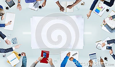 Group People Brainstorming Business Concept Stock Photo