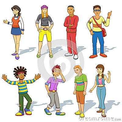 Group of people cartoon Vector Illustration