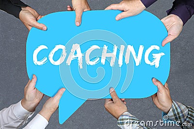 Group of people holding coaching and mentoring education training workshop learning seminar Stock Photo