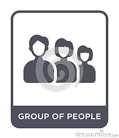 group of people icon in trendy design style. group of people icon isolated on white background. group of people vector icon simple Vector Illustration