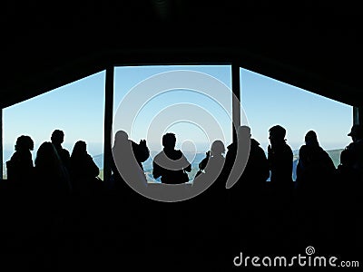 Jungfrau, Switzerland. 08/06/2009. Panoramic mountain window Editorial Stock Photo