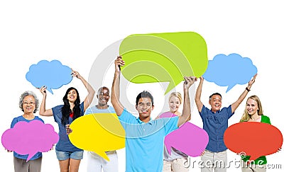 Group People Sharing Ideas Teamwork Concept Stock Photo