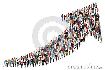 Group of people success business improve successful growth marketing Stock Photo