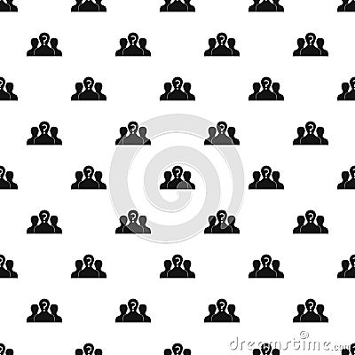 Group of people with unknown personality pattern Vector Illustration