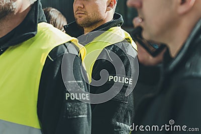 Group of police officers Stock Photo