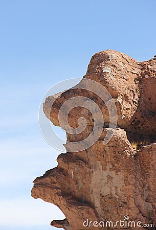 Rock formations at Valle de las Rocas Stock Photo