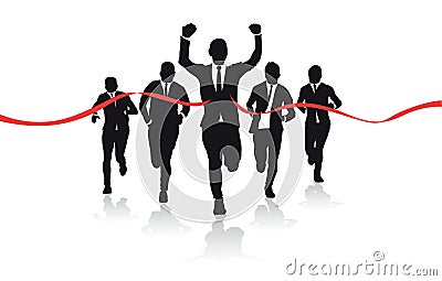 Group of runners Vector Illustration